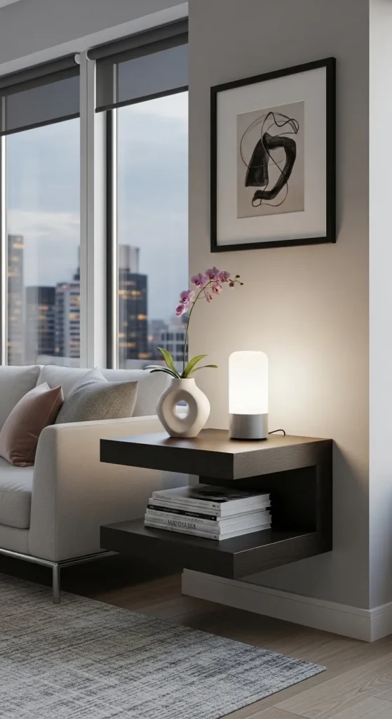 Floating Side Table Design