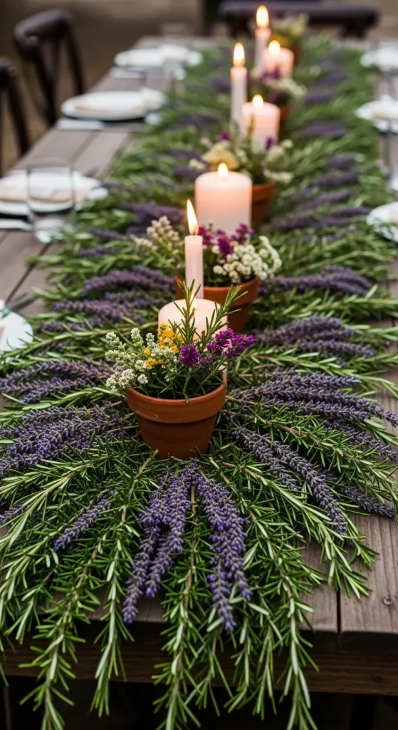Fresh Herb Table Runner