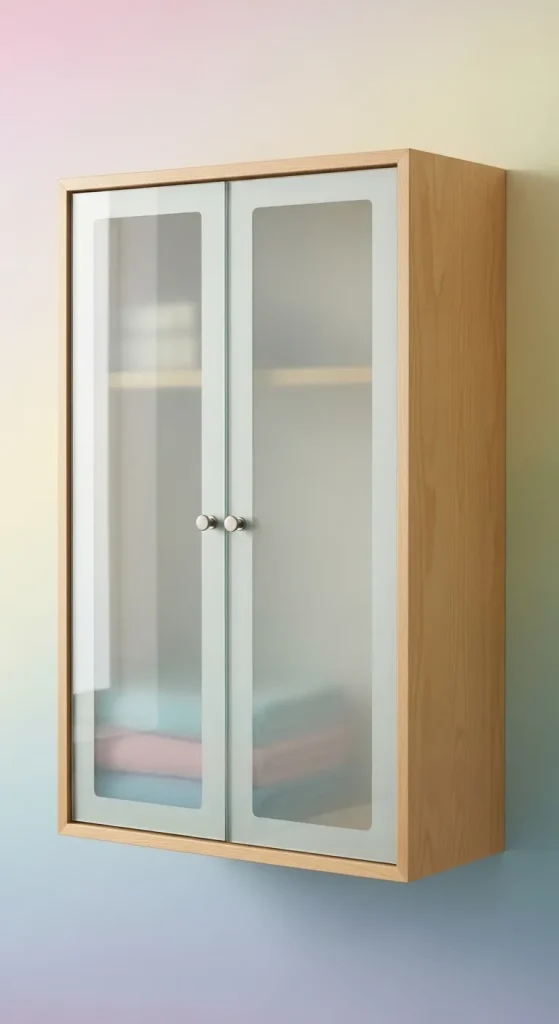 Glass Front Wall Cabinet