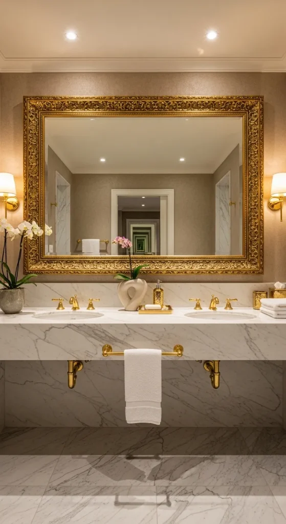 Gold Framed Statement Mirror