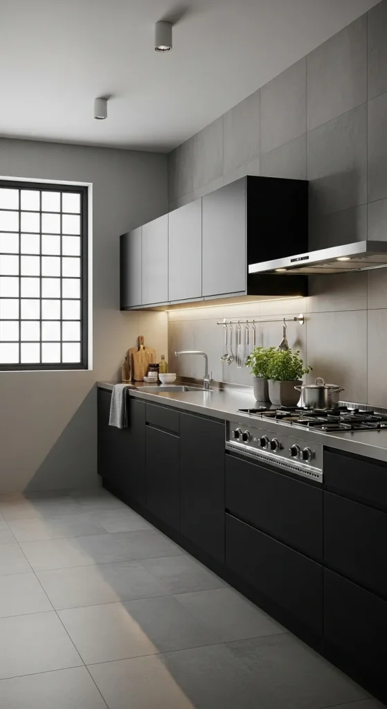 Grey Concrete-Look Tiles