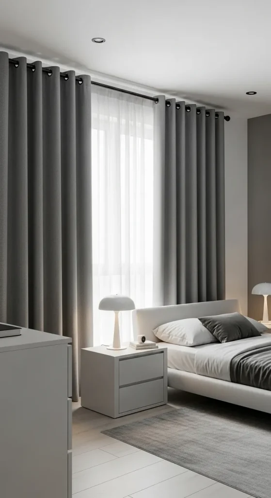 Grommet Curtains for a Sleek Finish