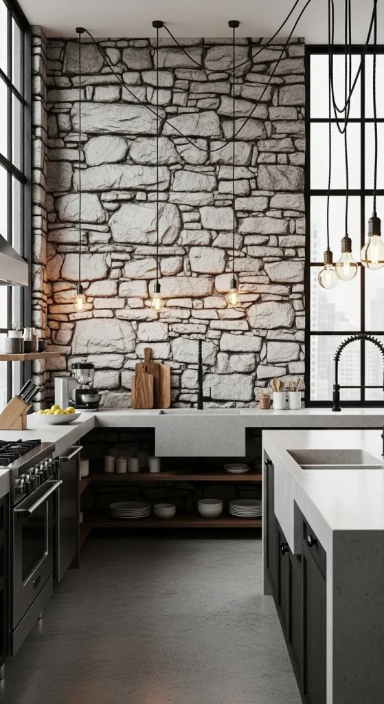 Industrial Stone and Concrete Blend