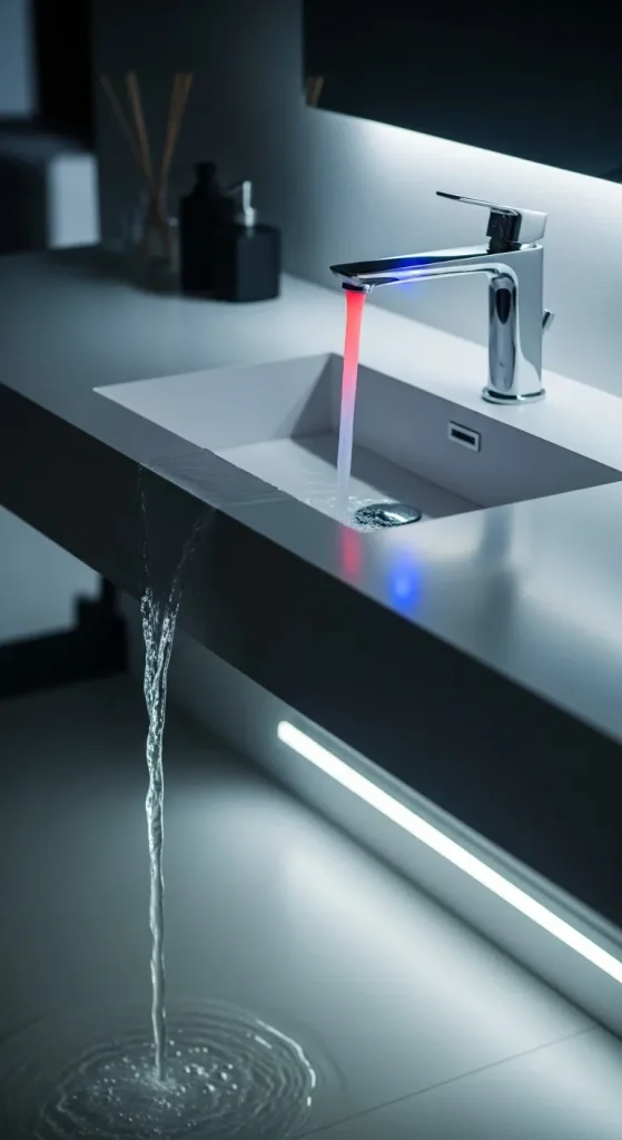 LED Temperature Indicating Faucet