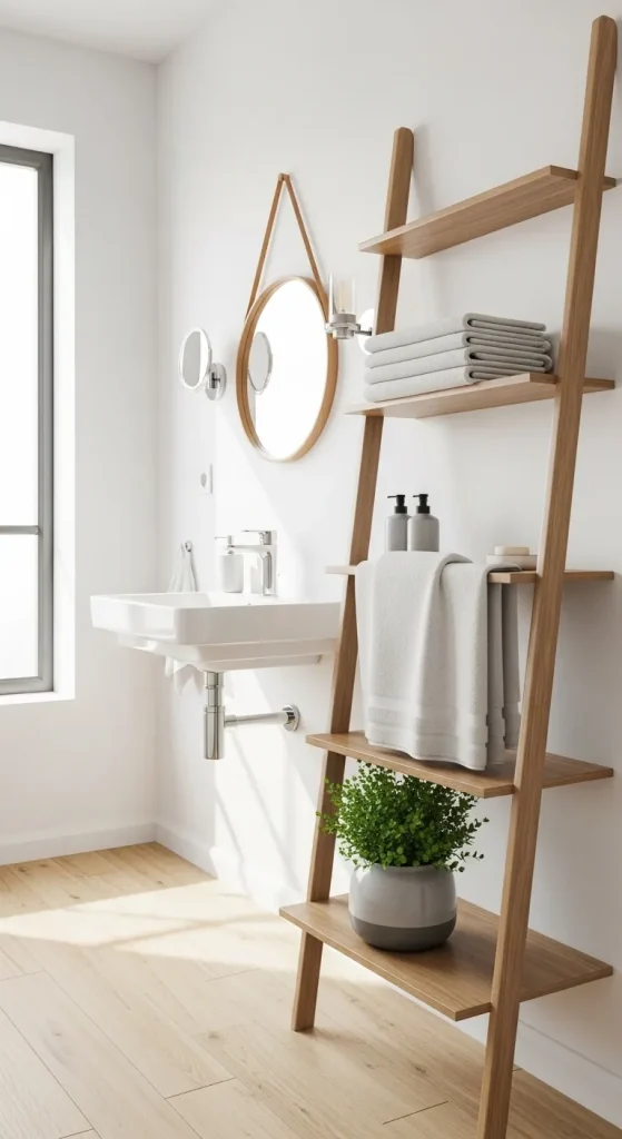 Ladder Shelf Storage Unit