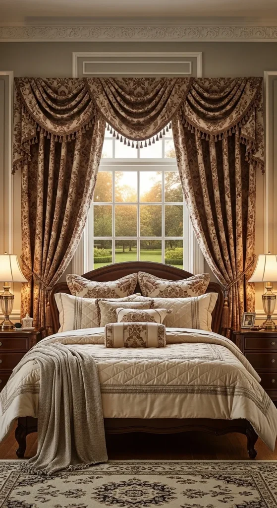 Layered Valance and Panels for Classic Style