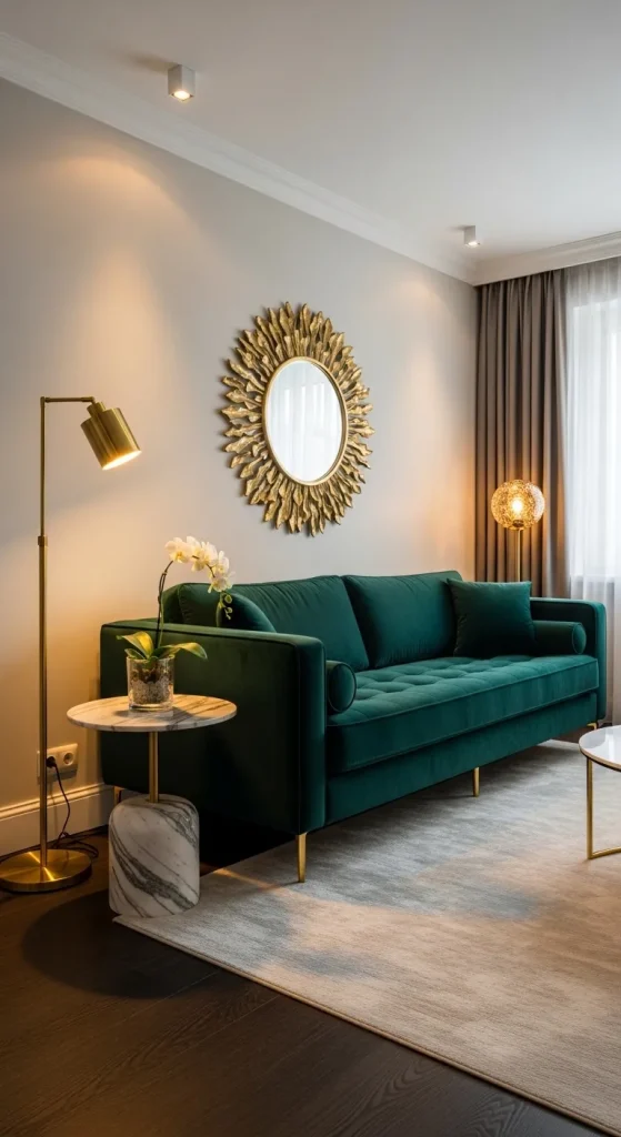 Luxe Velvet Statement Sofa