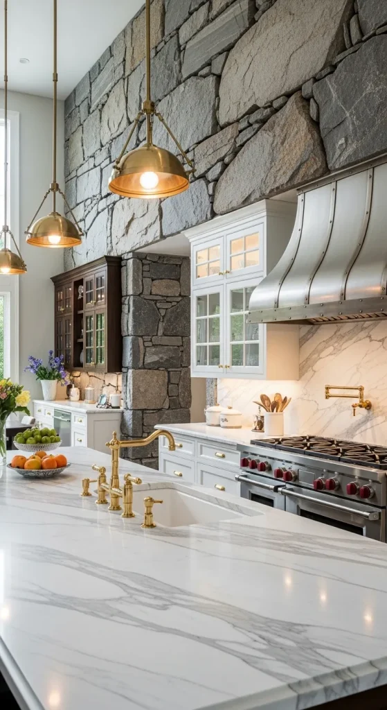 Marble and Stone Combination