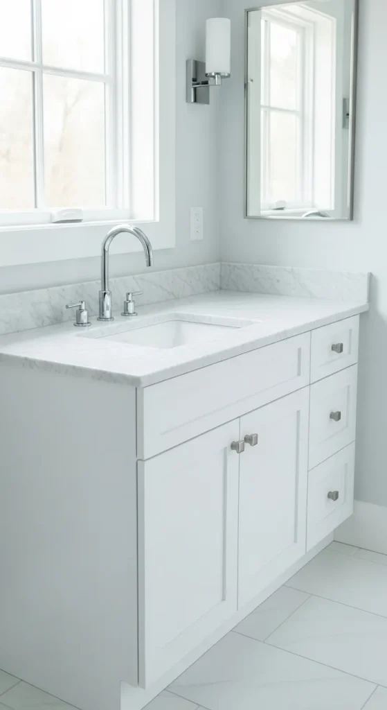Minimalist White Cabinets