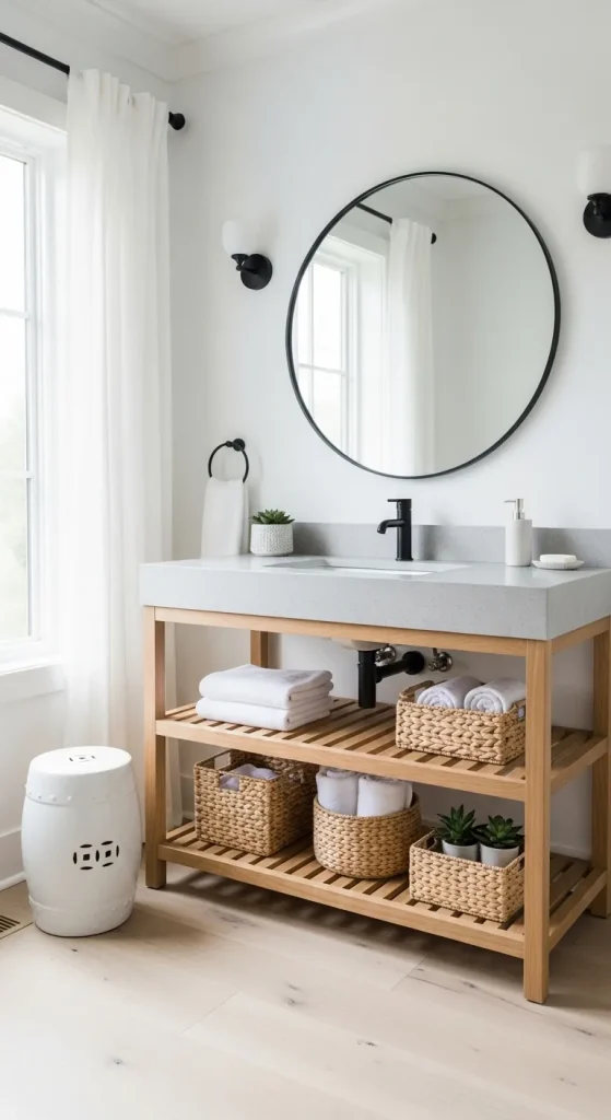 Open Shelf Vanity