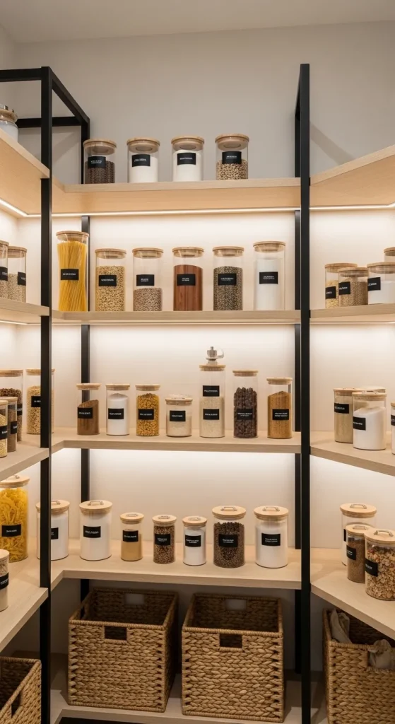 Open Shelving for Quick Access to Essentials