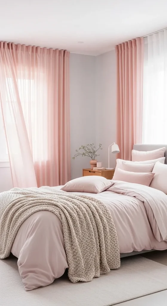 Pastel Curtains for a Soft Look