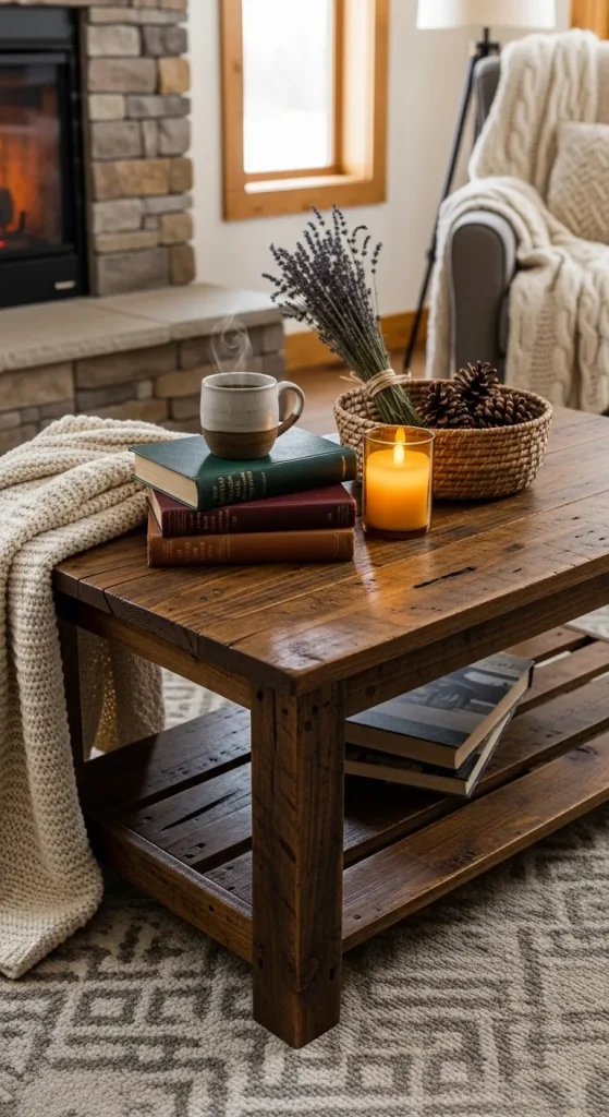 Rustic Wooden Coffee Table