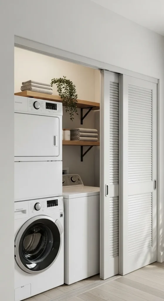 Small Apartment Laundry Nook