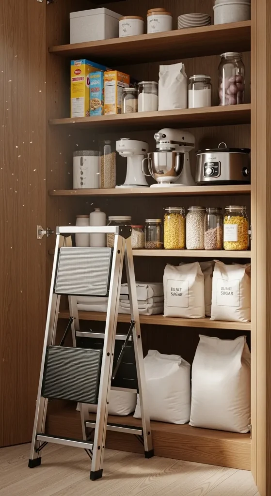 Step Ladder for Reaching High Shelves