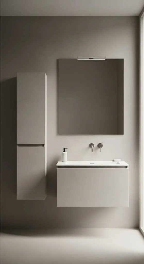 Minimal Handleless Wall Cabinet