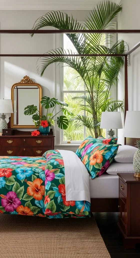 Tropical Floral Bedding