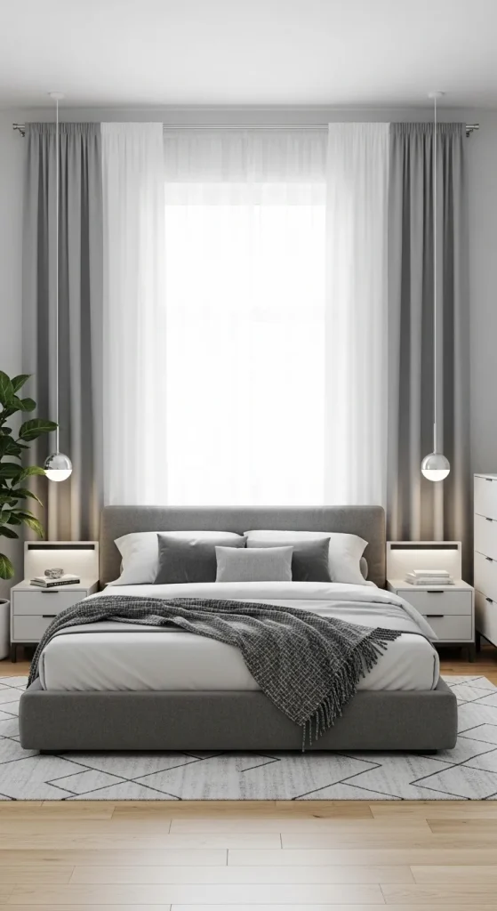 Two-Tone Curtains for Modern Contrast