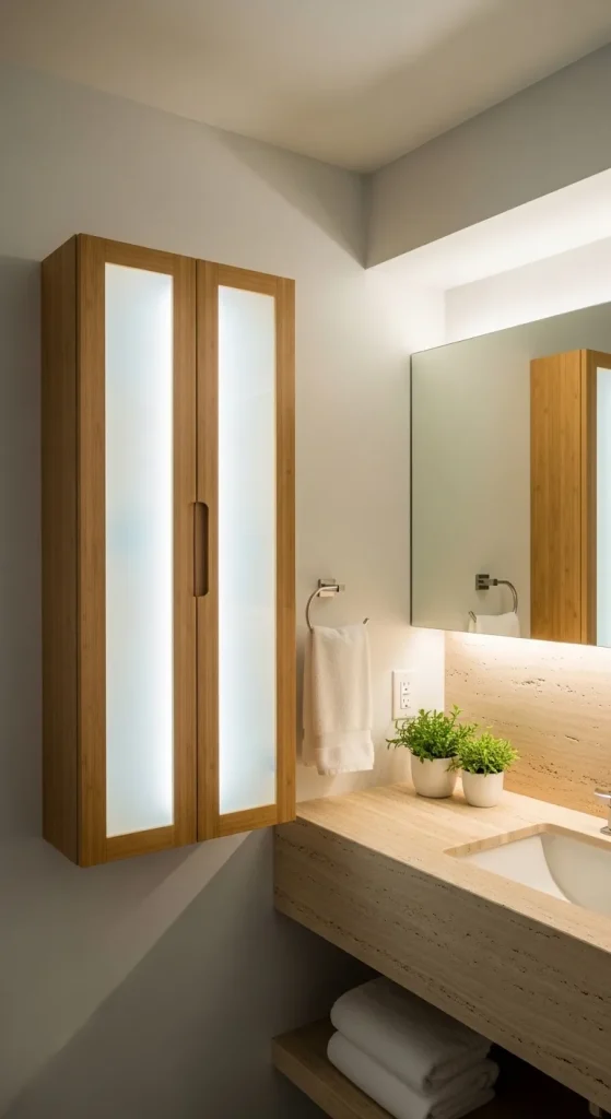 Floating Cabinet with LED Lighting