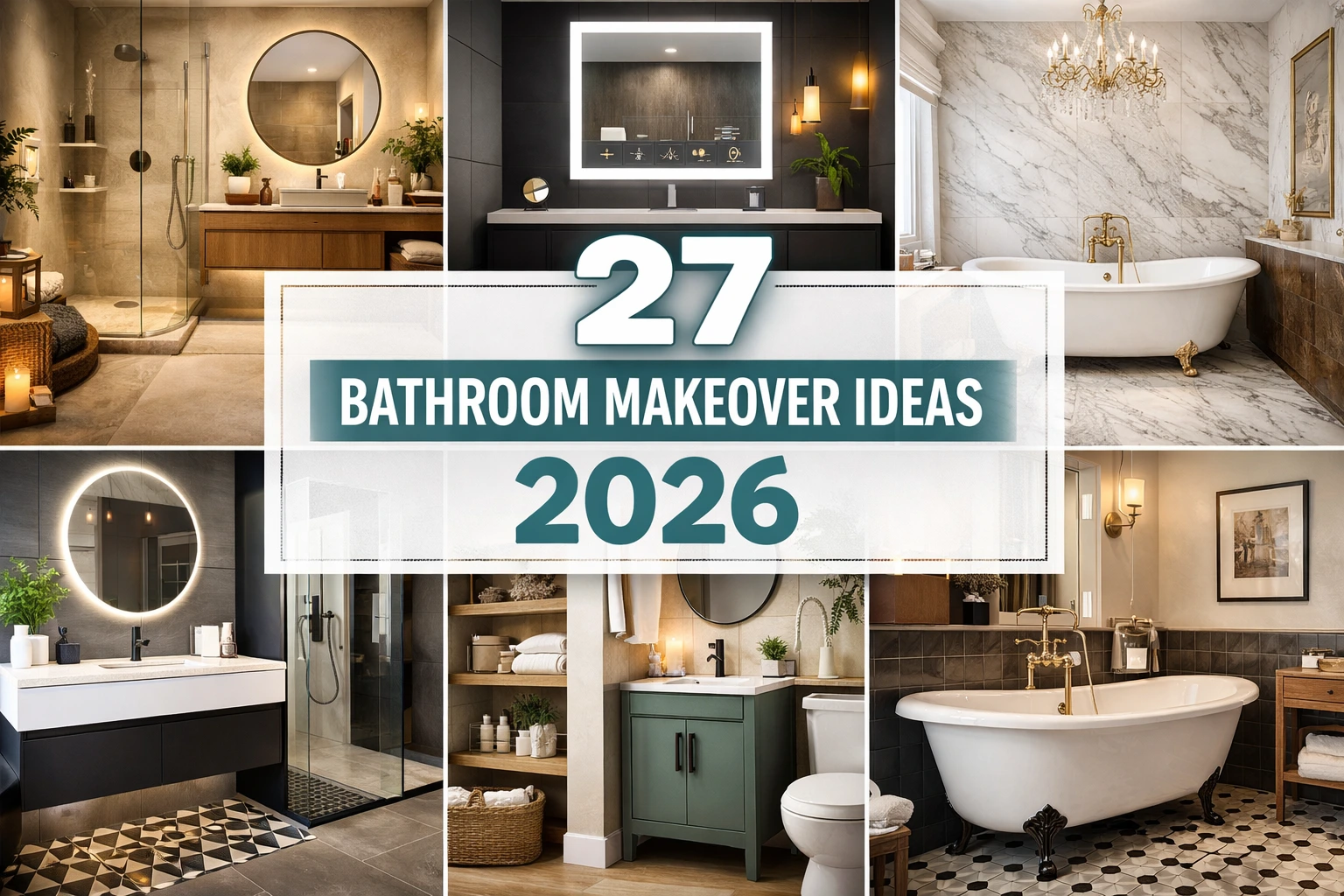 27 Bathroom Makeover Ideas 2026 for a Stylish Upgrade