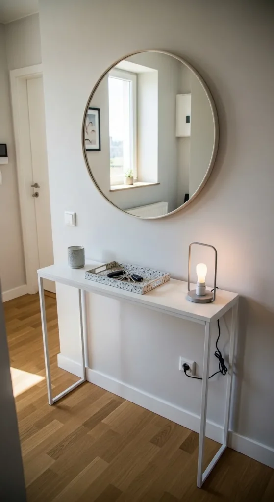 Slim Console Table with Storage