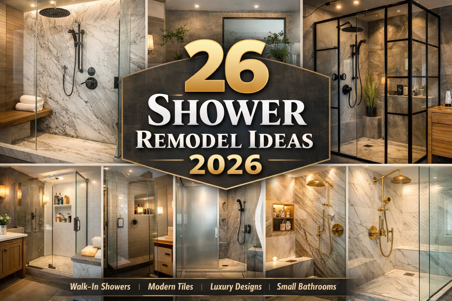 26 Shower Remodel Ideas to Upgrade Your Bathroom