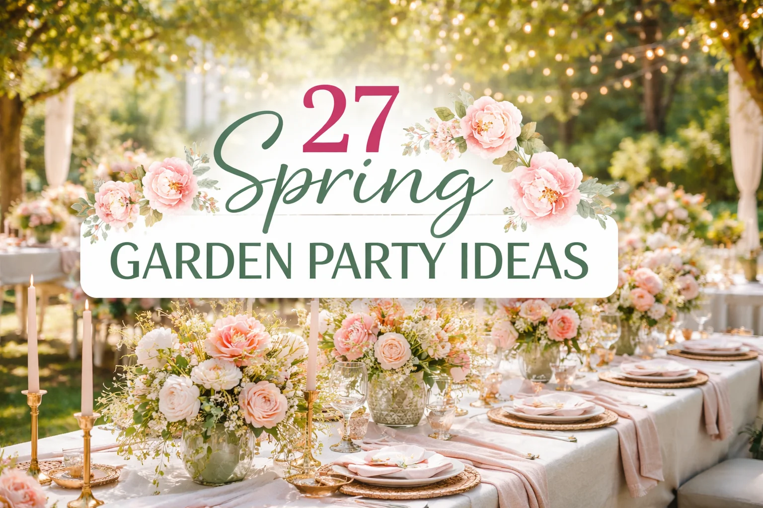 27 Spring Garden Party Ideas for Elegant Outdoor Decor