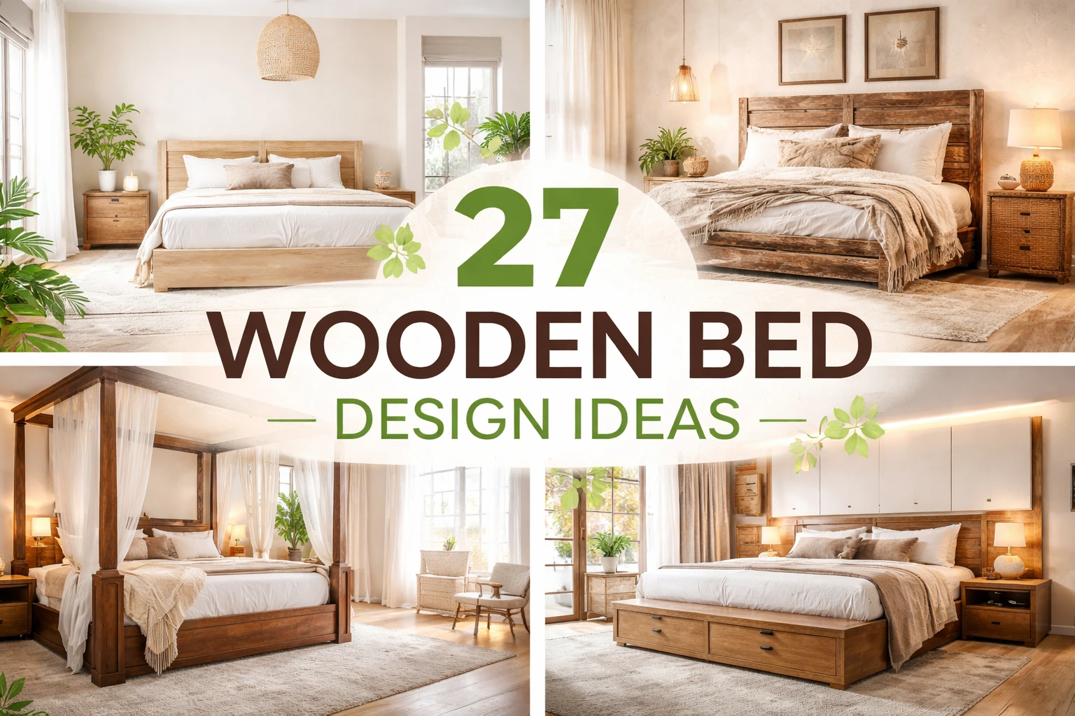 27 Wooden Bed Design Ideas for a Stylish Bedroom