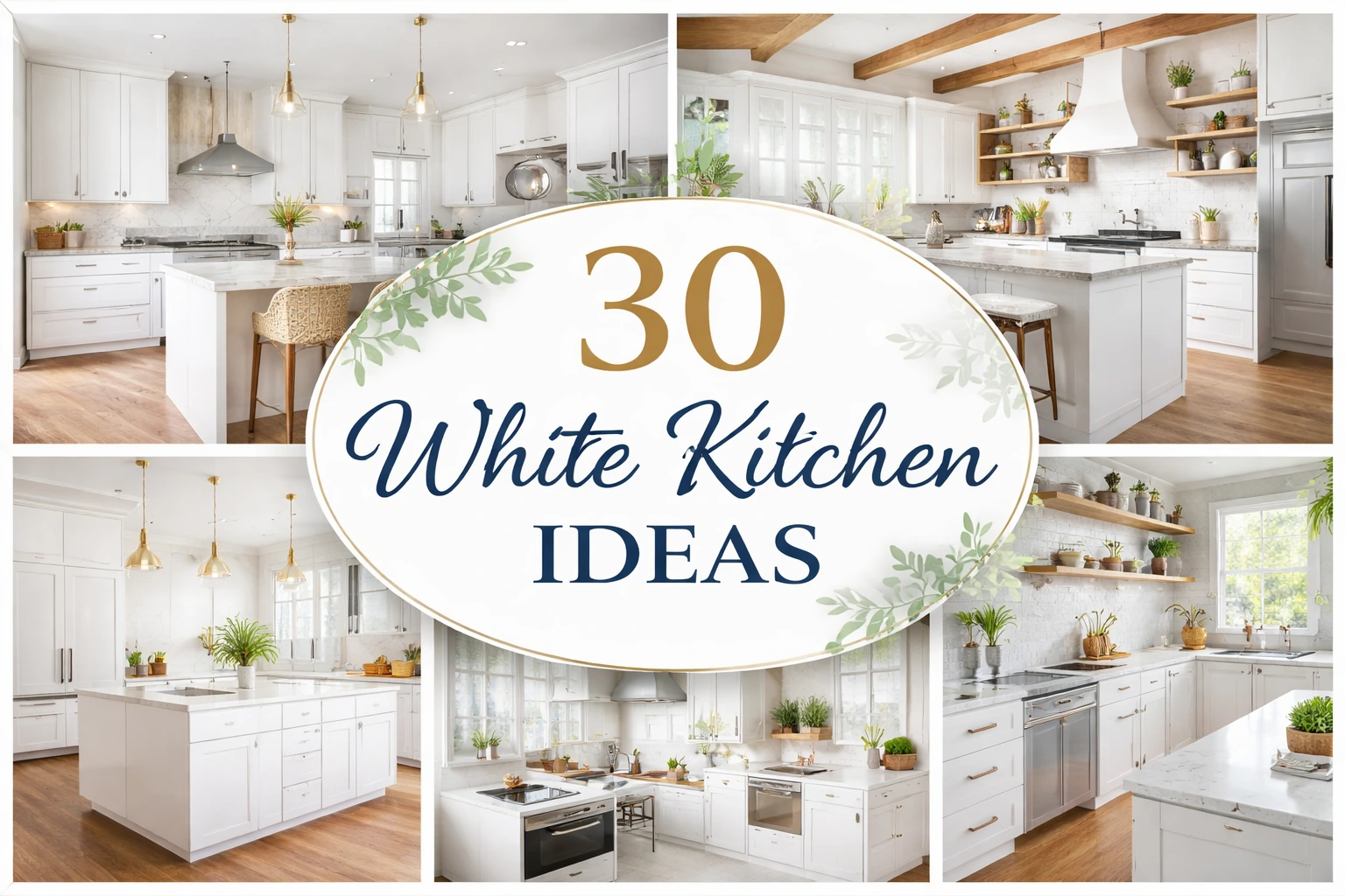 30 White Kitchen Ideas 2026 for a Bright & Stylish Home