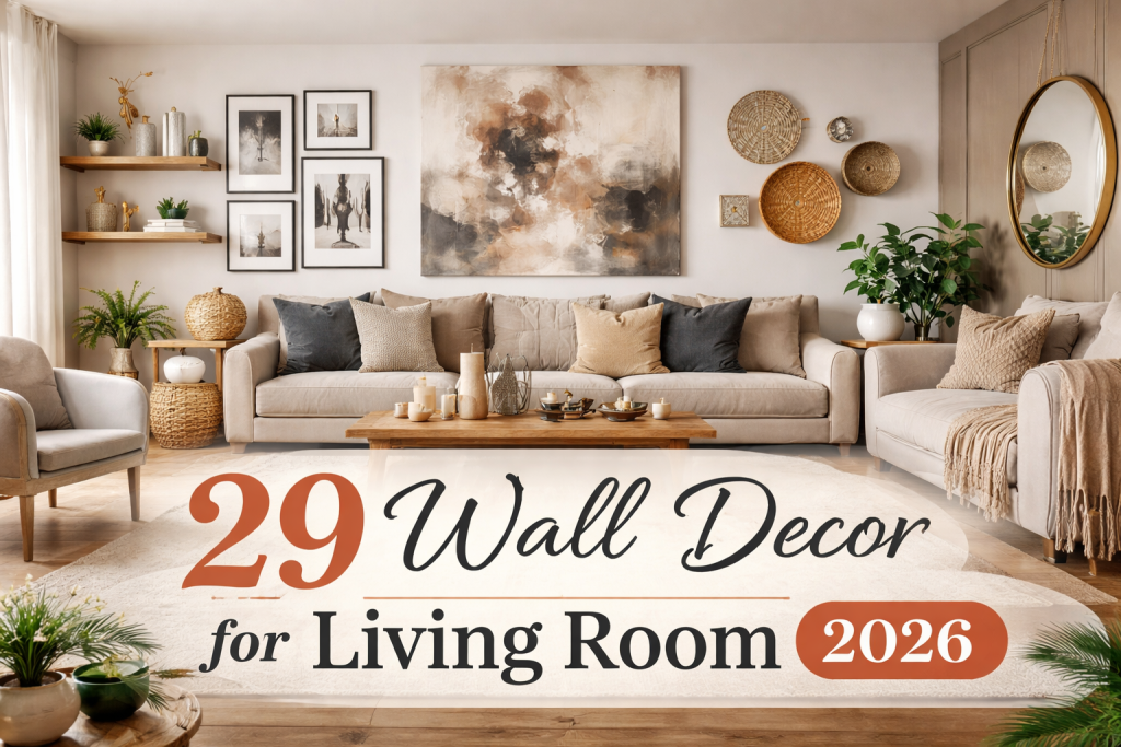29 Wall Decor for Living Room Ideas 2026 to Transform Your Space