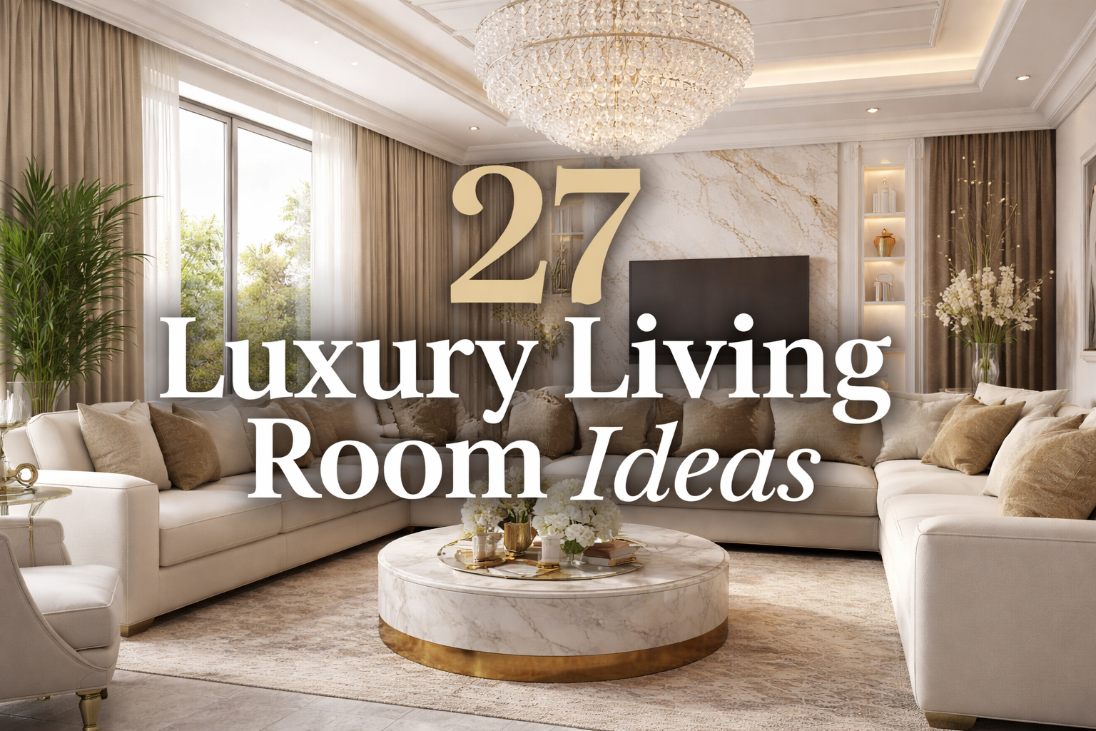 27 Luxury Living Room Ideas 2026 for a Stylish Home