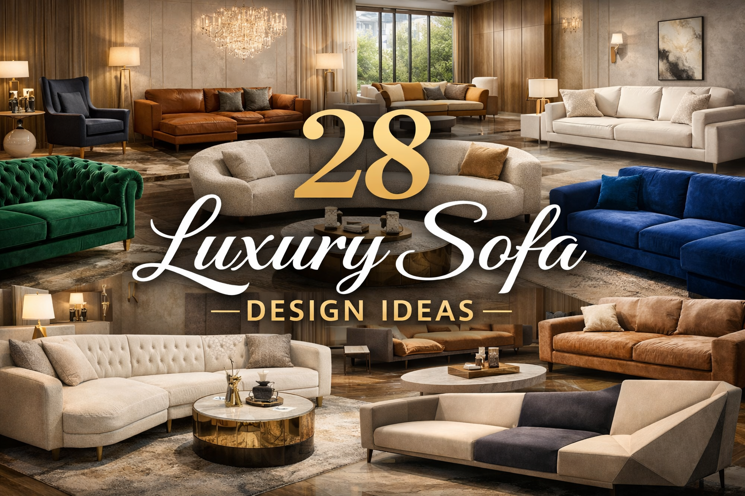 28 Luxury Sofa Design Ideas 2026 for Stylish Living Rooms