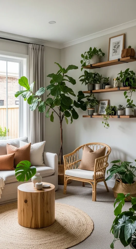Family Room with Indoor Plants & Greenery