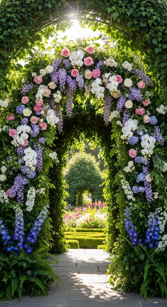 Spring Mini Arch Decor 27 Spring Garden Party Ideas for Elegant Outdoor Decor