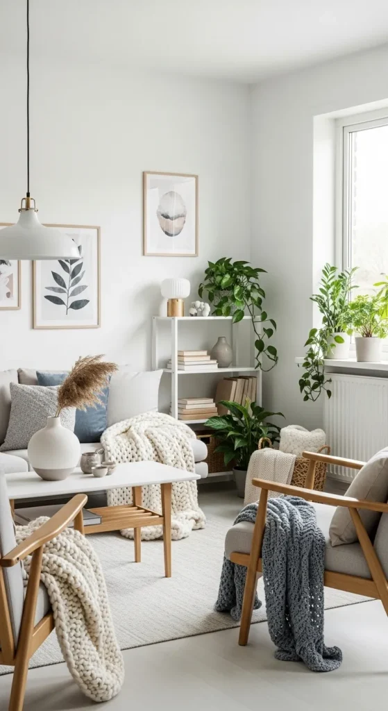 Minimalist Scandinavian Family Room