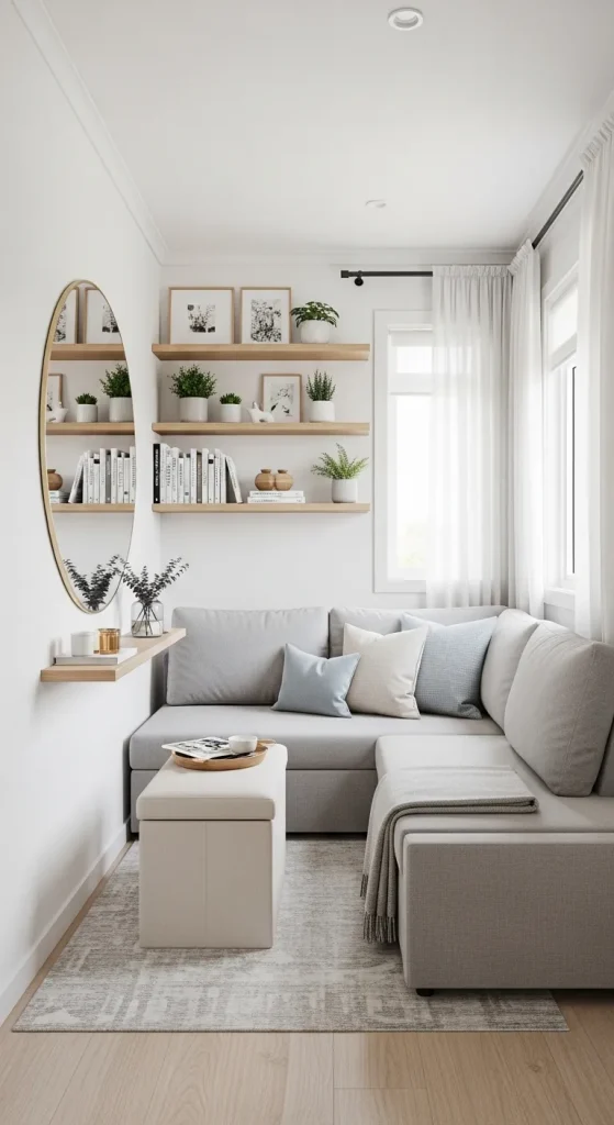 Small Family Room with Smart Storage