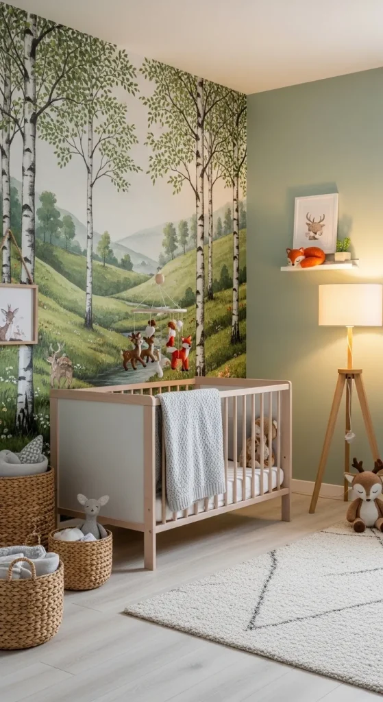 Woodland-Themed Nursery