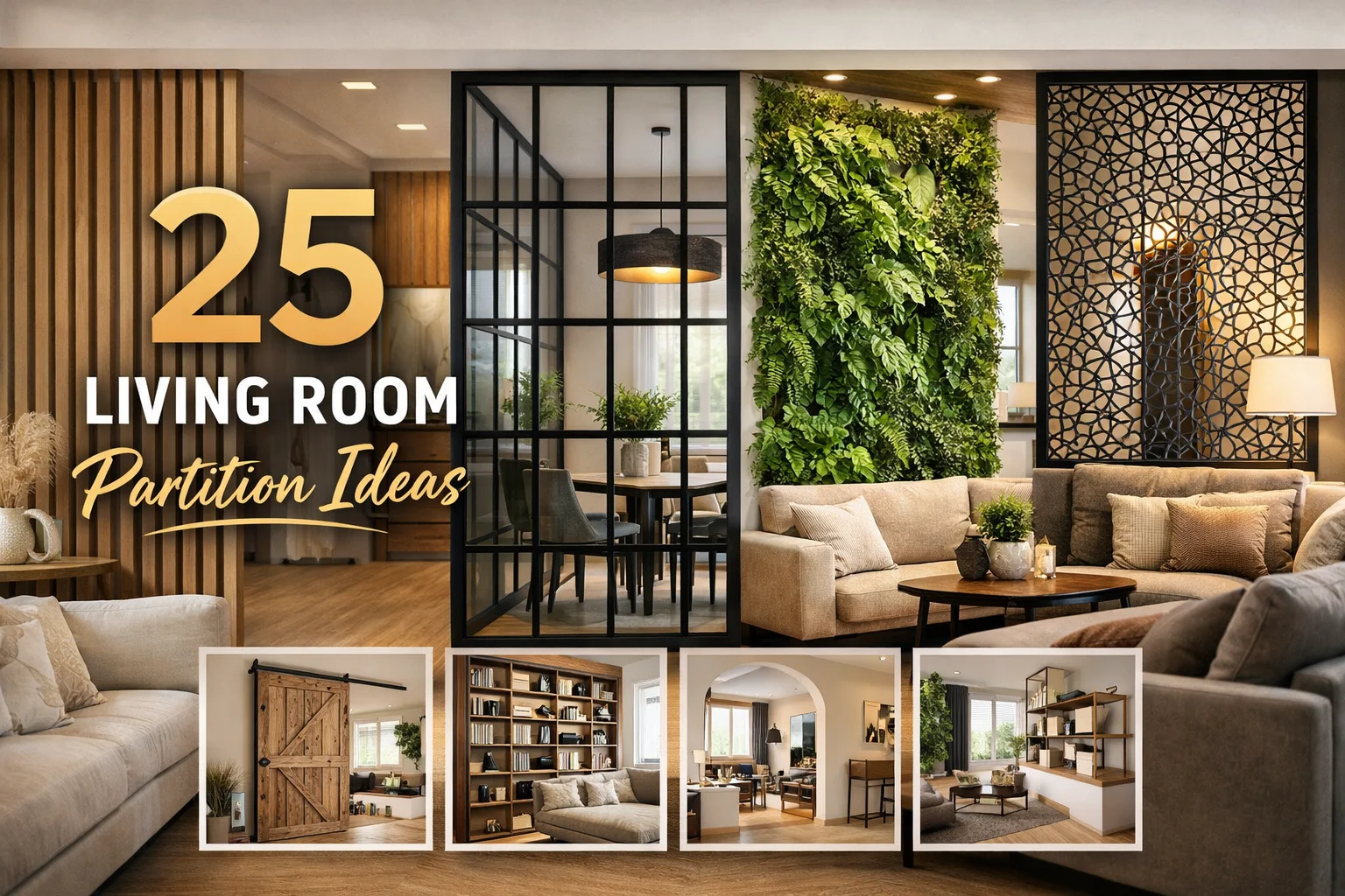 25 Living Room Partition Ideas for Stylish Spaces