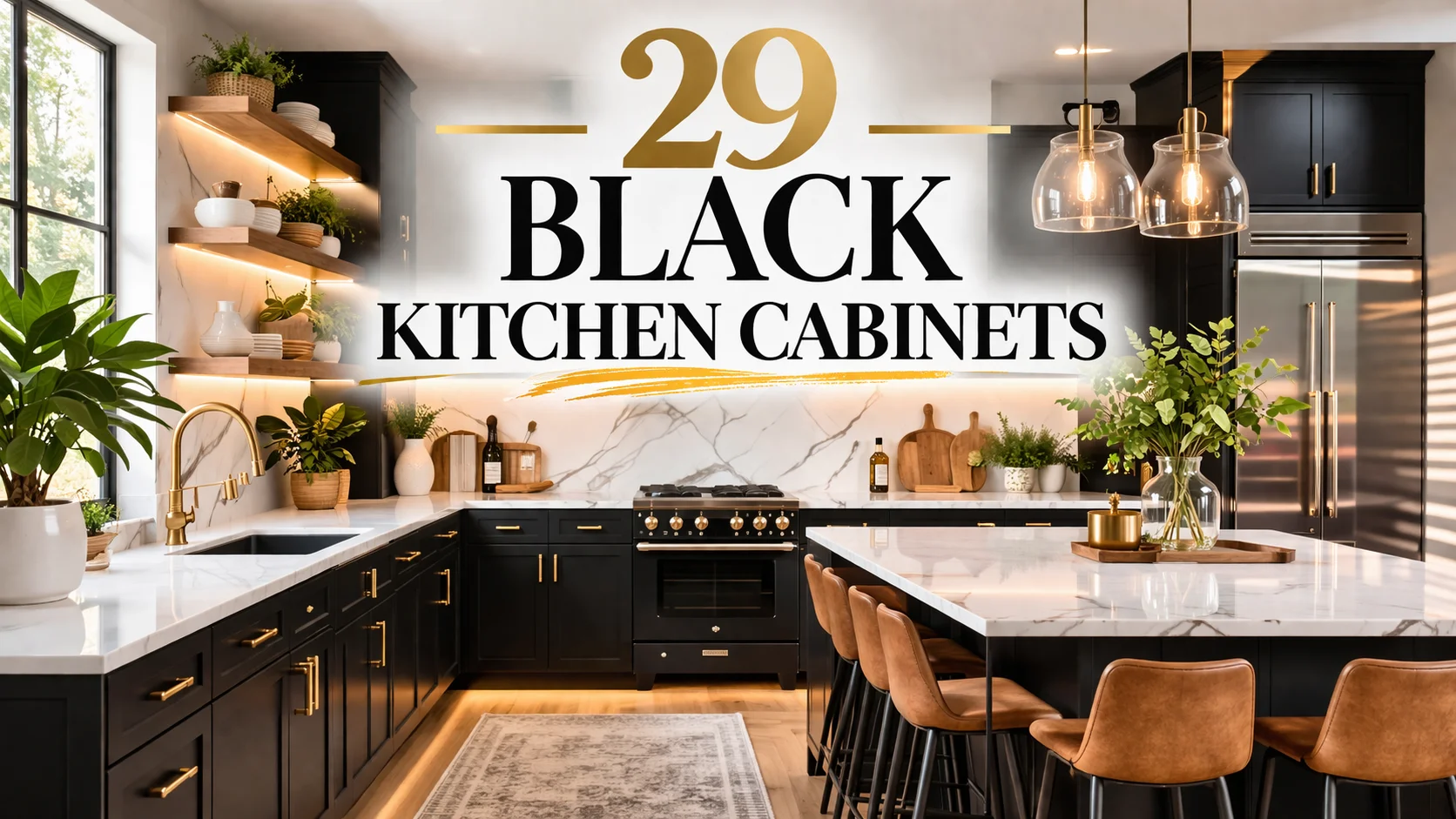 29 Black Kitchen Cabinets Ideas for a Modern Look