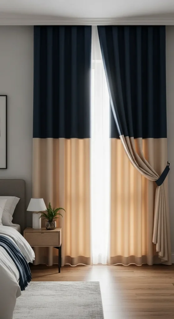 Dual-Tone Curtains for Added Dimension
