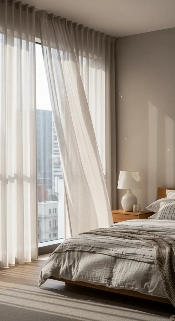 Floor-to-Ceiling Sheer Curtains for Soft Elegance