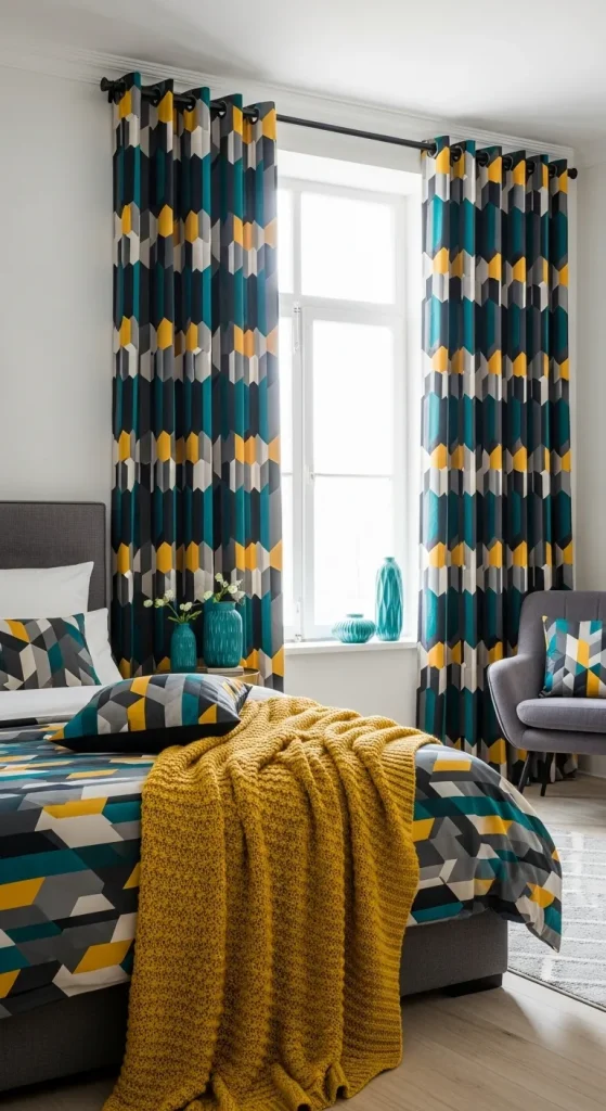 Patterned Curtains for Visual Interest