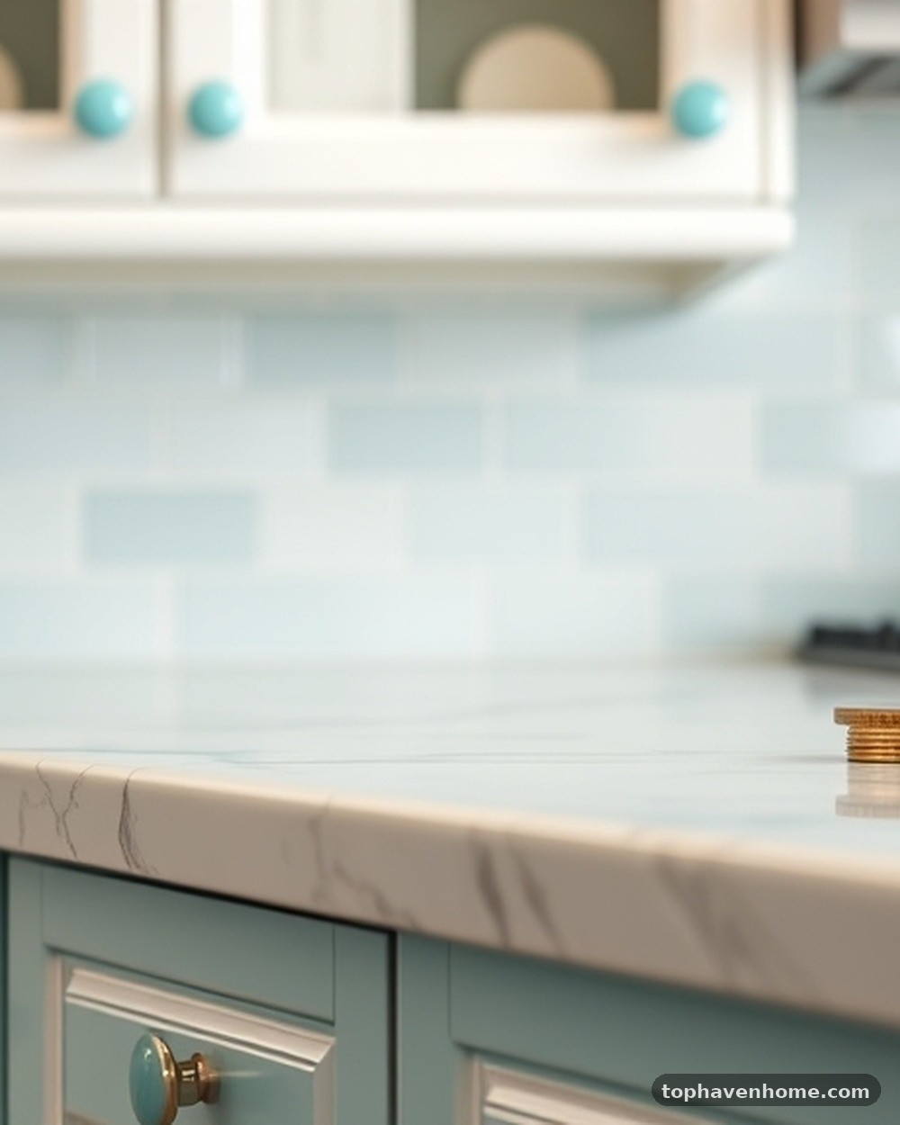 12. Teal Ceramic Knobs