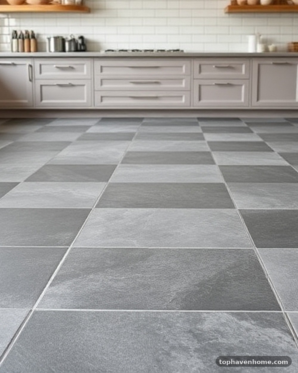 2. Matte Charcoal and Light Gray Slate