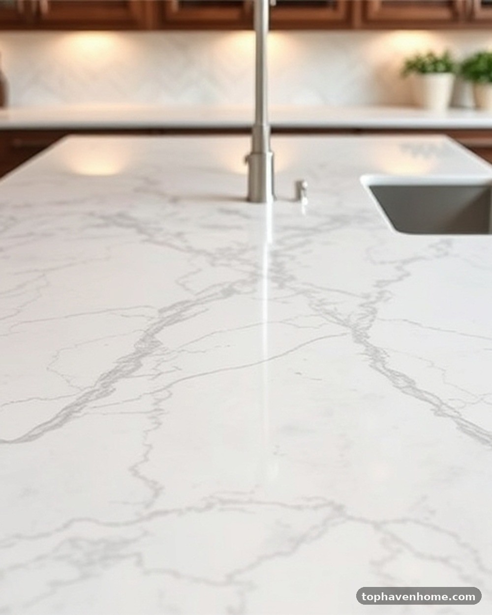 3. Veined Calacatta Quartzite