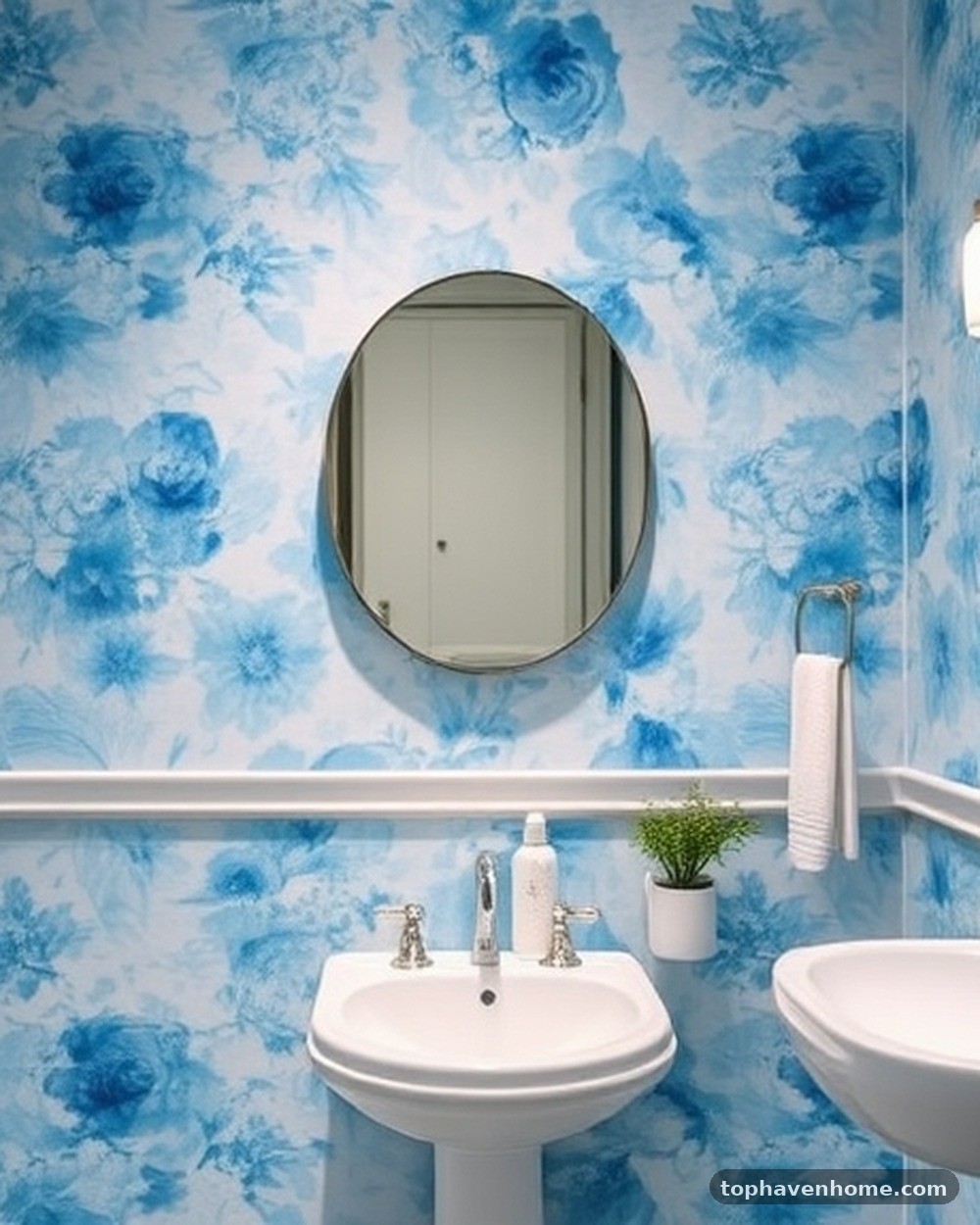 7. Watercolor Blue Wallpaper