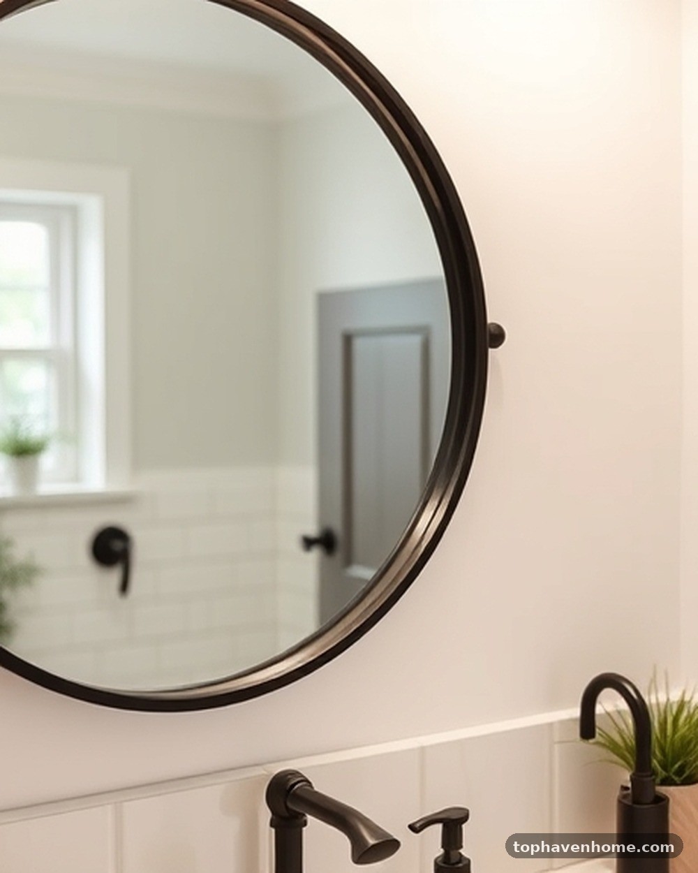 8. Iron-Framed Mirror