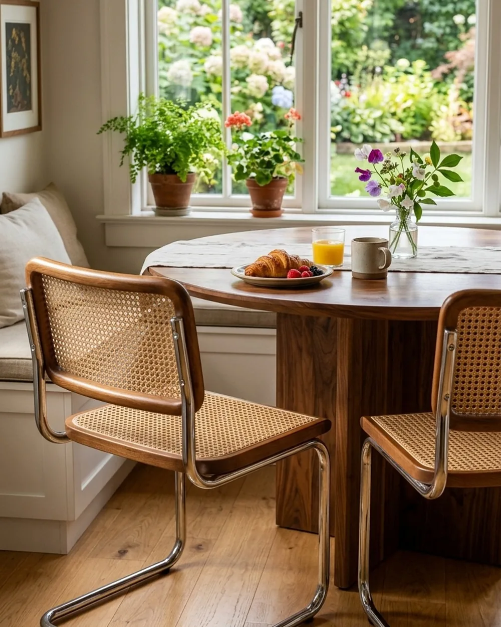 Cantilevered Dining Chairs - 24 Chrome Home Decor Ideas