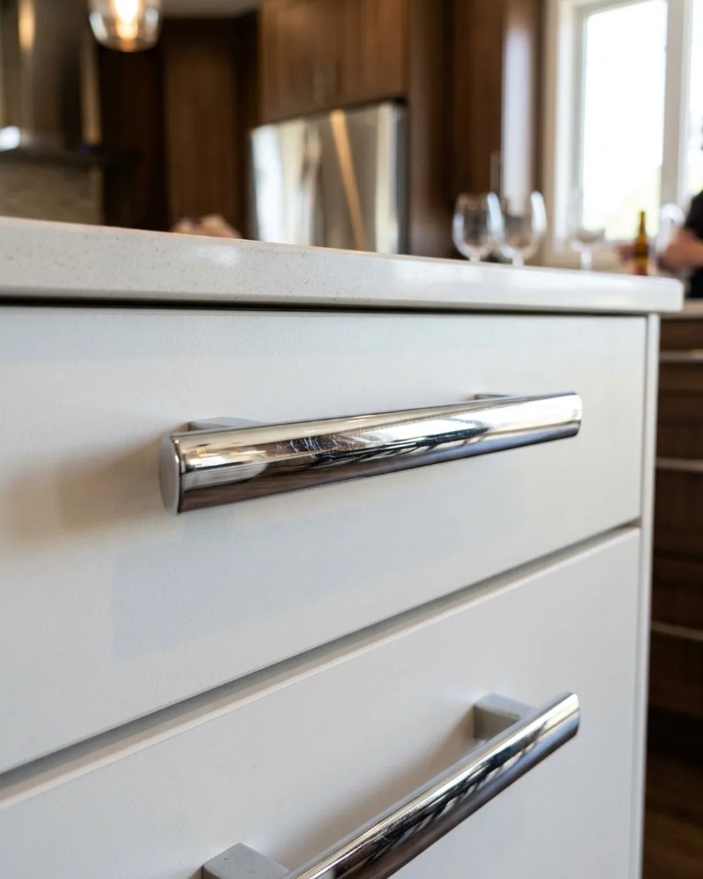 Cabinet Hardware - 24 Chrome Home Decor Ideas