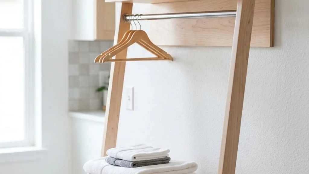 Wall-Mounted Ladder Desk - 25 Laundry Folding Tables